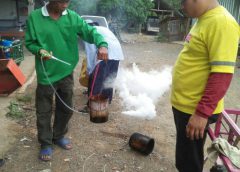 สุดเจ๋ง…ชุมชนต้นแบบศรีมูลเรือง ม.7 ต.บ้านหนุน  ผลิตเครื่องพ่นหมอกควันกำจัดยุงลาย