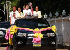 ประธานสภาอุตสาหกรรมส่งเสริมการท่องเที่ยวศรีสะเกษ นำคณะญาติธรรมวัดป่าโนนกุดหล่ม ร่วมงานวันเยี่ยมโนนกุดหล่ม 2563