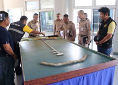 หมวดเรือลาดตระเวนชายแดน ทัพเรือภาคที่ 1 ตรวจความพร้อมด้านการส่งกำลังบำรุง พื้นที่ชายแดนทางทะเล อ. คลองใหญ่ จว.ตราด