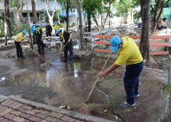 เตรียมความพร้อม มทบ.35 ร่วมกับโรงเรียนอุตรดิตถ์ดรุณี Big Cleaning ป้องกัน โรคระบาดไวรัสโคโรน่า 2019  (covid -19)