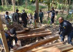 พ่อเมืองแพร่เปิดยุทธการสนธิกำลังเจ้าหน้าที่ฝ่ายปกครอง ตำรวจ ป่าไม้ปราบปรามขบวนการลักลอบตัดไม้มีค่าป่าสงวนแห่งชาติ บริเวณรอยต่อ จ.แพร่กับจ.น่าน