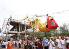 จ.สระแก้ว พิธียกช่อฟ้าโรงเรียนปริยัติธรรม วัดวังสมบูรณ์ จ.สระแก้ว